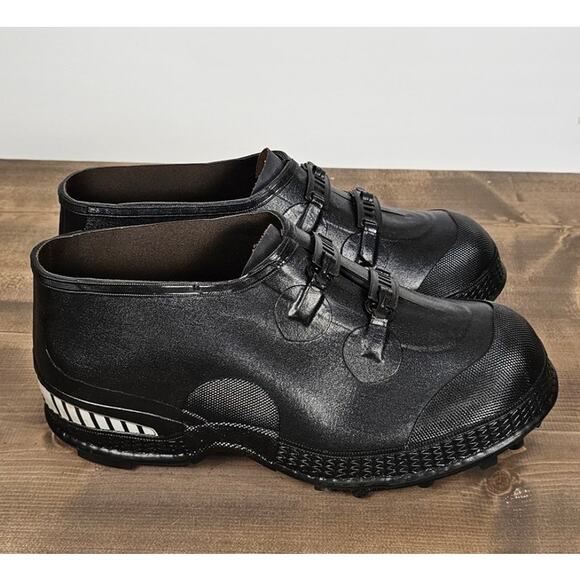 LaCrosse Tracktion Reflector Ice Traction Overshoe 2 buckle rubber boot men's 10 - Picture 4 of 8